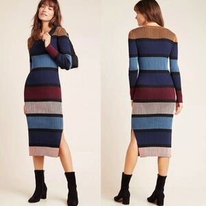 Anthropologie | Dolan Left Coast Lorna Midi Knit Dress , Size XS